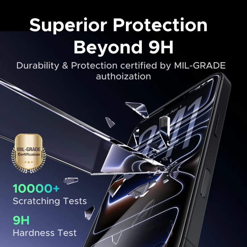 Tempered Glass Screen Protector for iPhone, 2 Pack