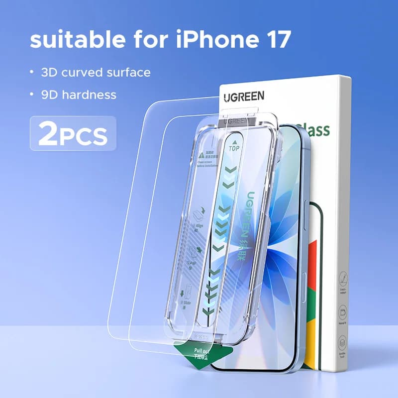 Tempered Glass Screen Protector for iPhone, 2-Pack