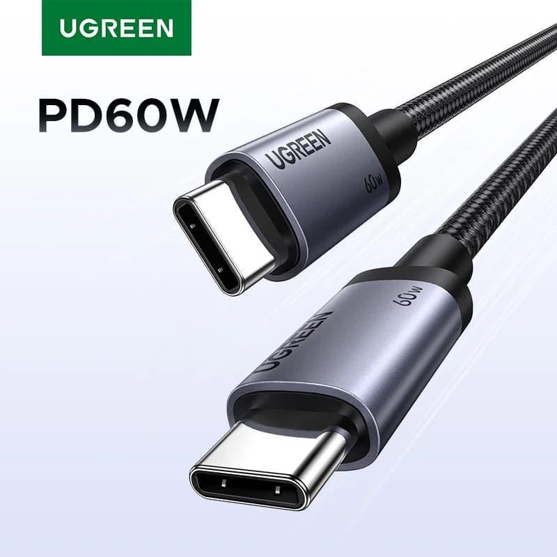 USB-C to USB-C Cable, 60W PD Fast Charge