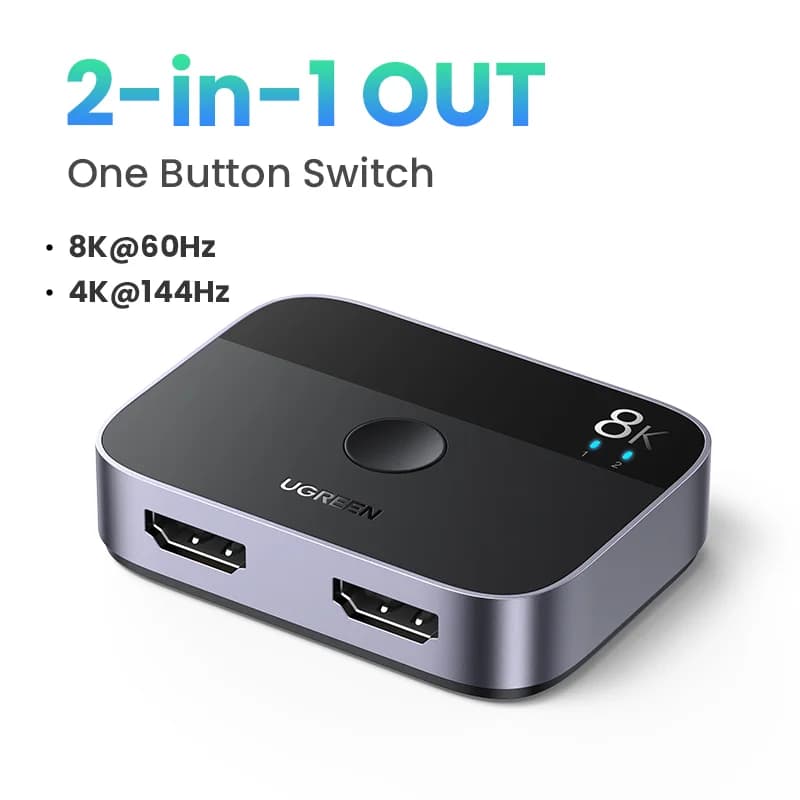 8K 60Hz HDMI 2.1 Splitter and Switcher