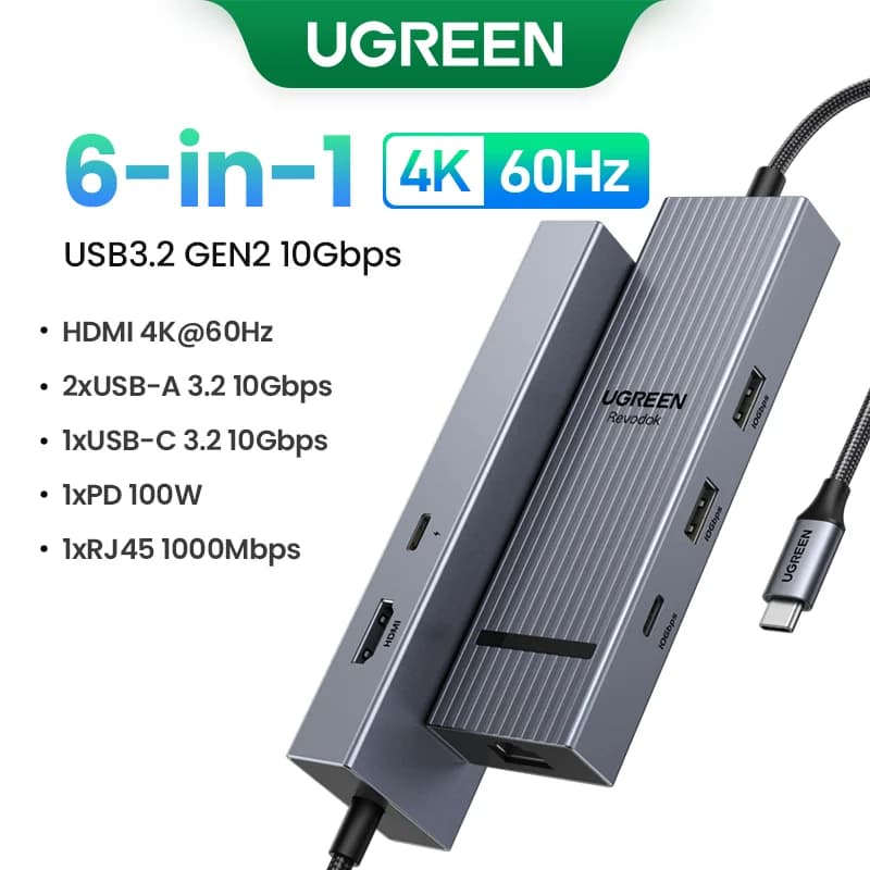 USB-C Hub with 4K HDMI & 100W PD