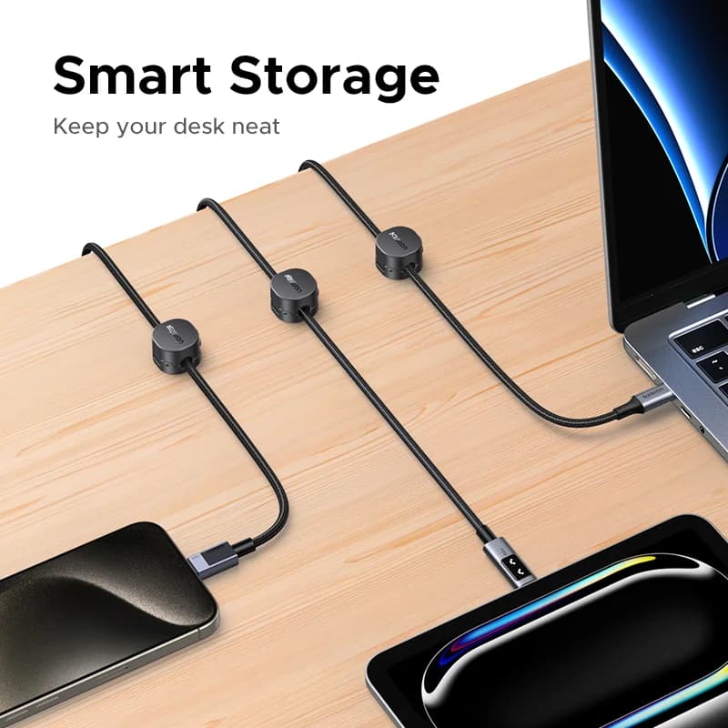Magnetic Cable Organizer Clips for Desk
