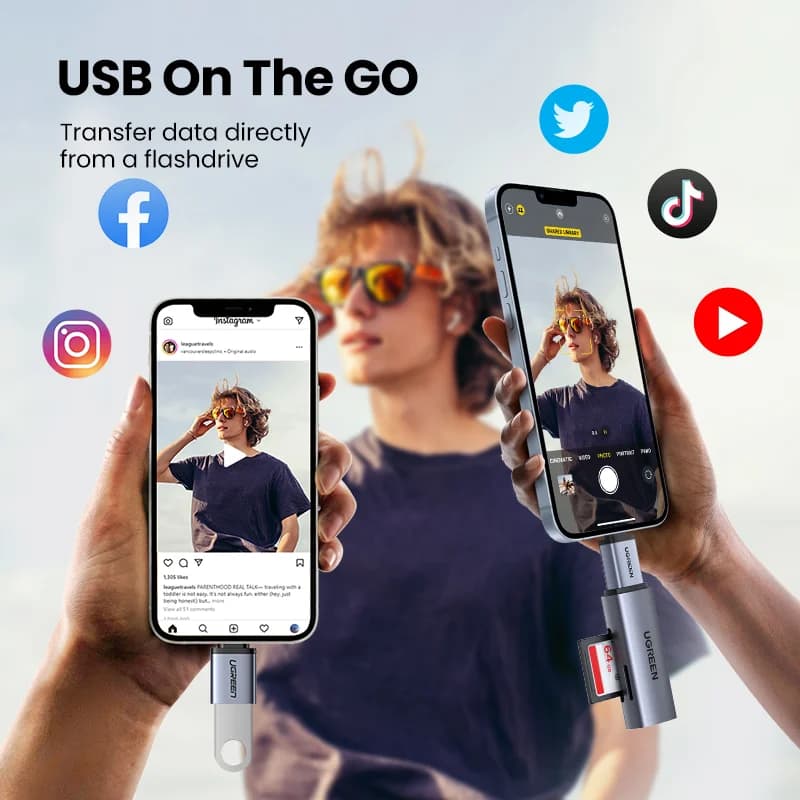USB-C to USB-A Female OTG Adapter