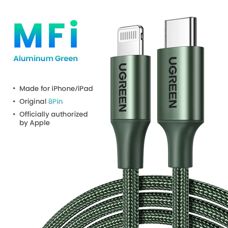 USB-C to Lightning Cable, 20W PD, MFi