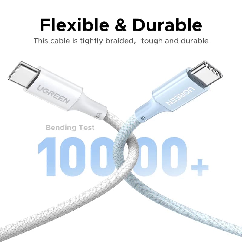 USB-C to USB-C Cable, 100W PD Fast Charging