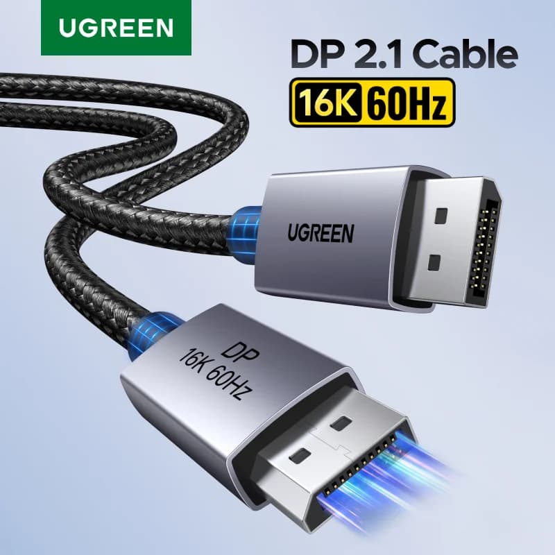 DisplayPort 2.1 Cable, 8K 60Hz HDR Video Support