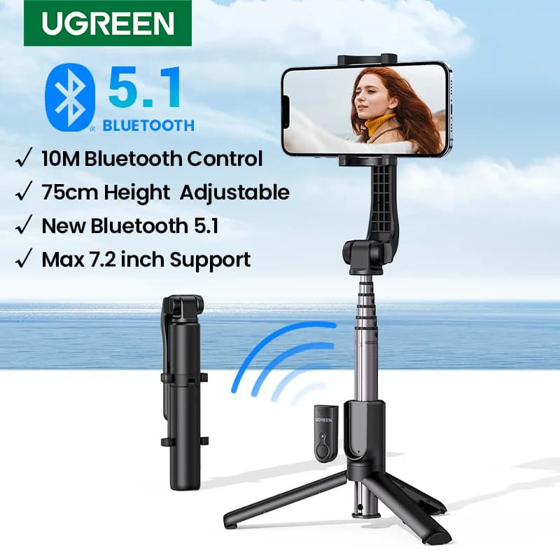 Bluetooth Selfie Stick Tripod with Remote Shutter