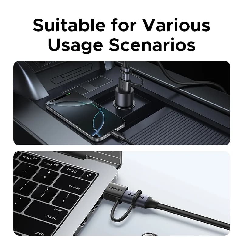 USB-A to USB-C OTG Adapter, USB 3.1, 18W
