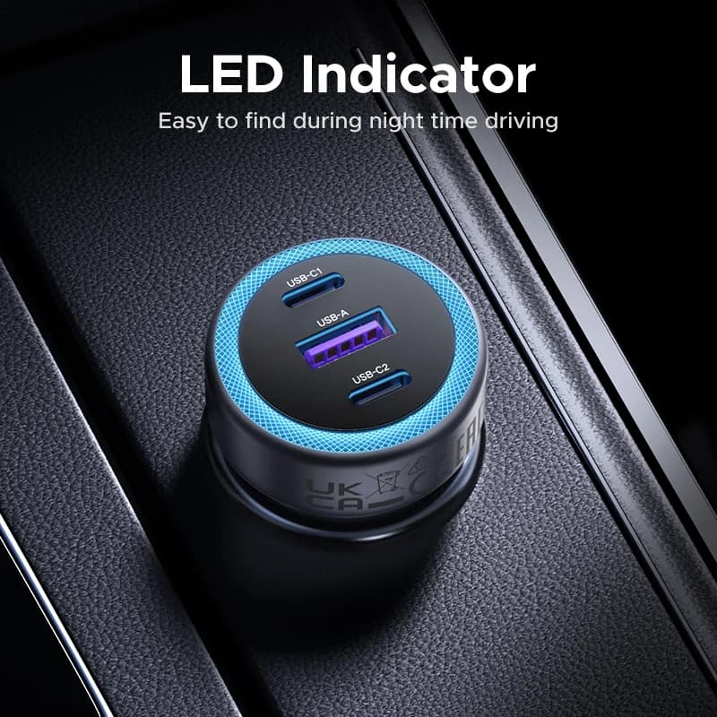 30W USB-C PD Car Charger