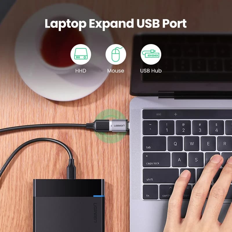 USB-C to USB 3.0 Adapter, Thunderbolt 3 OTG