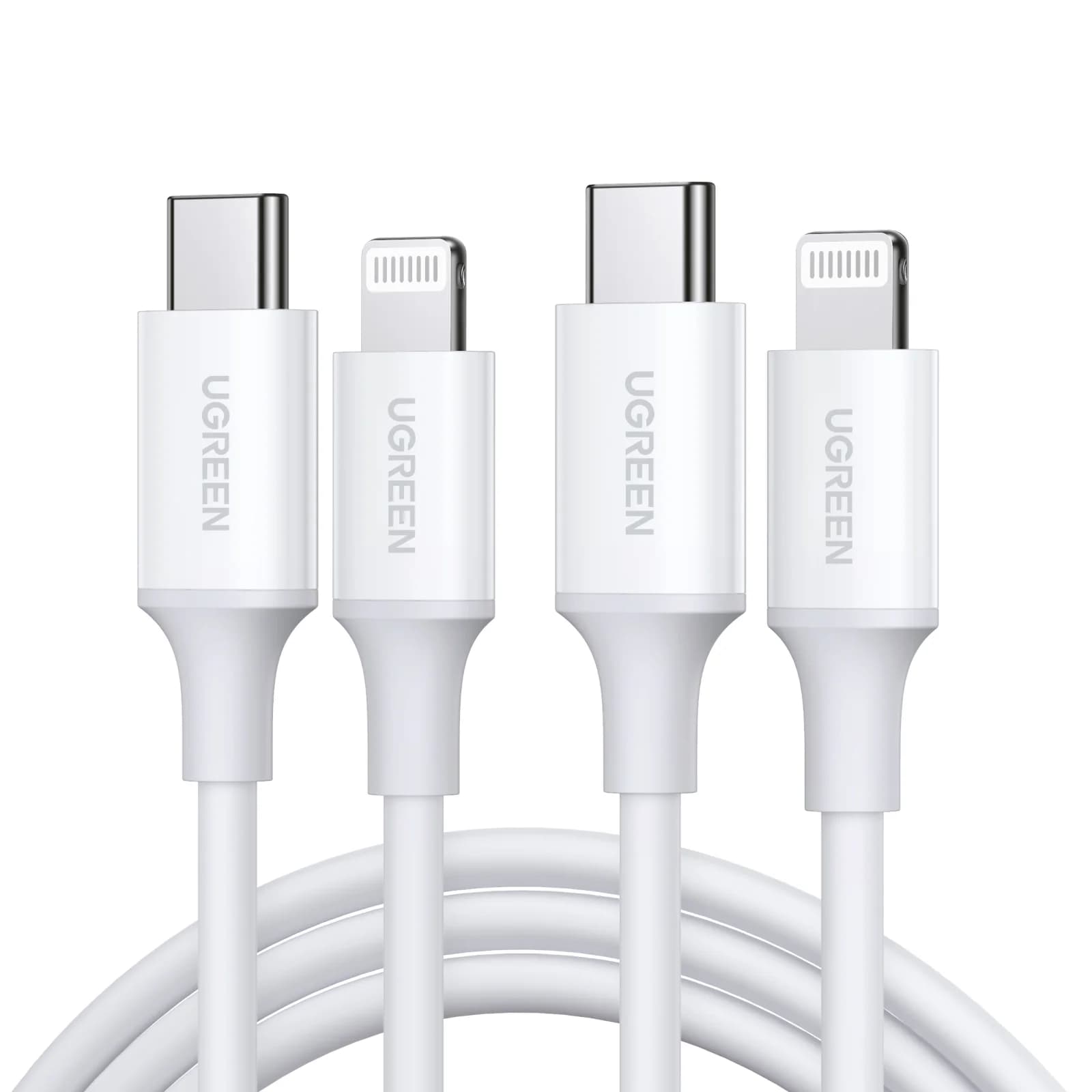 2-Pack MFi Certified USB-C to Lightning Cable