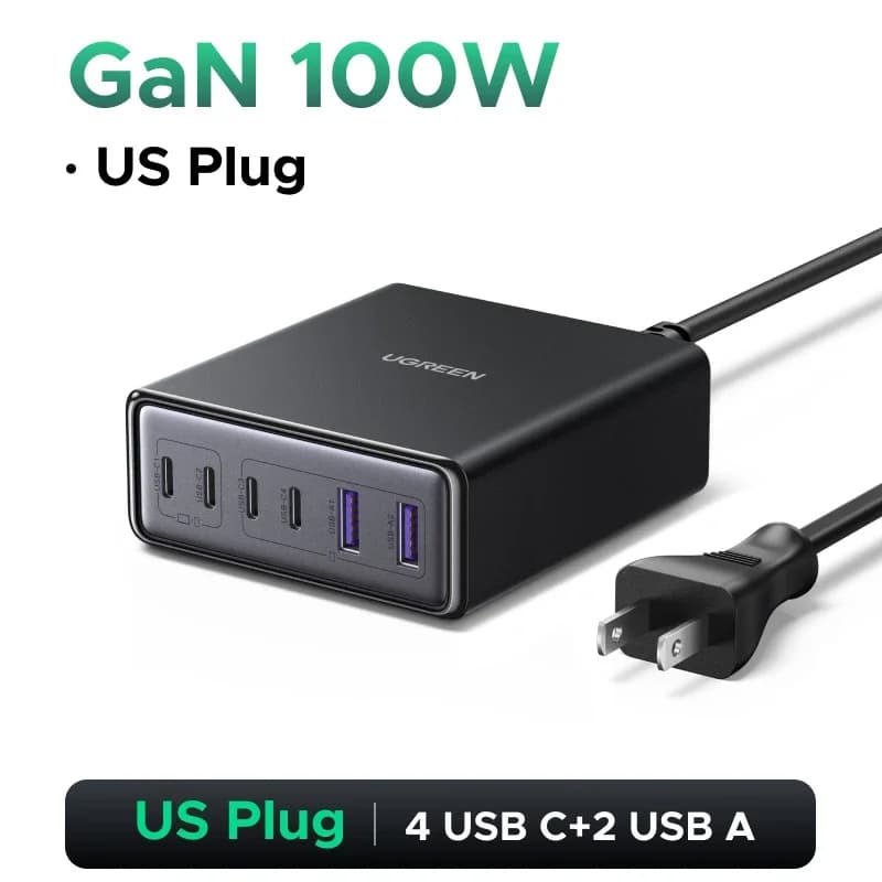 200W GaN Desktop Charger, US Plug