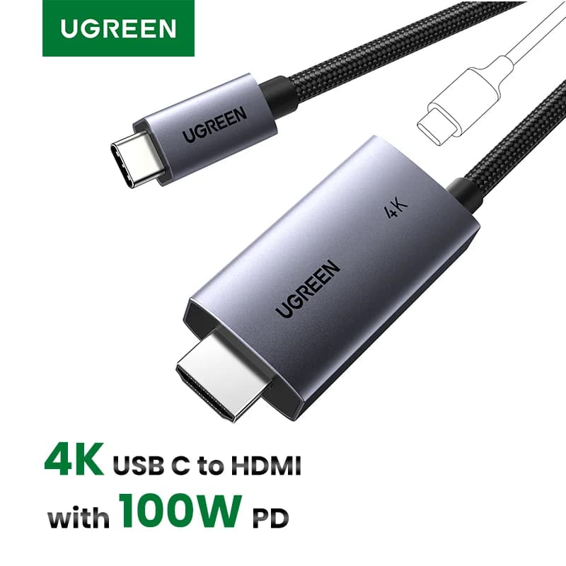 USB-C to HDMI Cable, 4K@60Hz, 100W PD, 2m