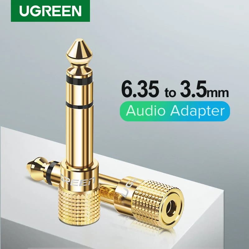 6.35mm Male to 3.5mm Female Audio Adapter