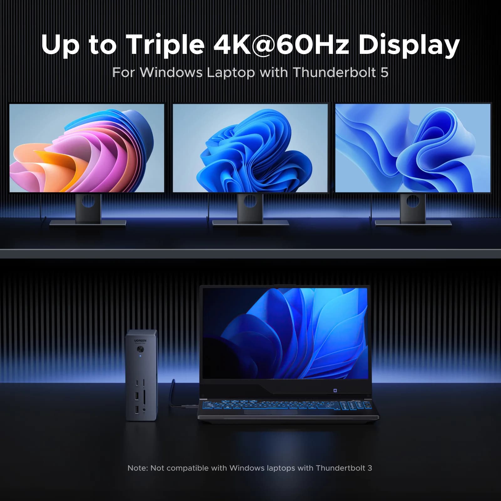 Thunderbolt 5 Docking Station 120Gbps 8K