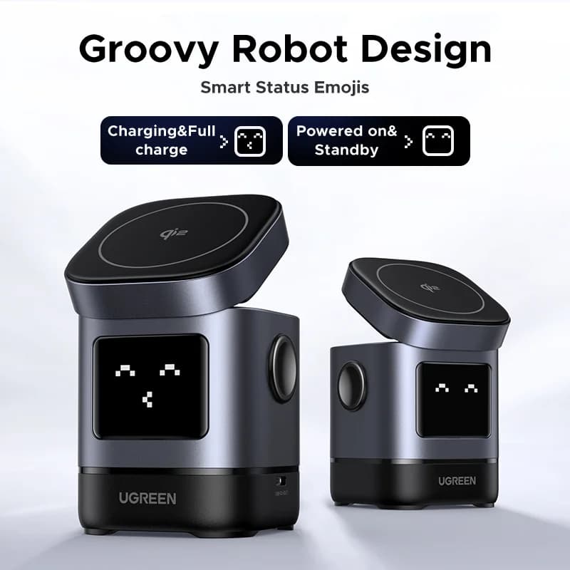 Qi2 15W Magnetic Wireless Charging Stand with Cable