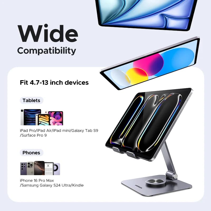 360° Rotatable Aluminum Tablet and Phone Stand