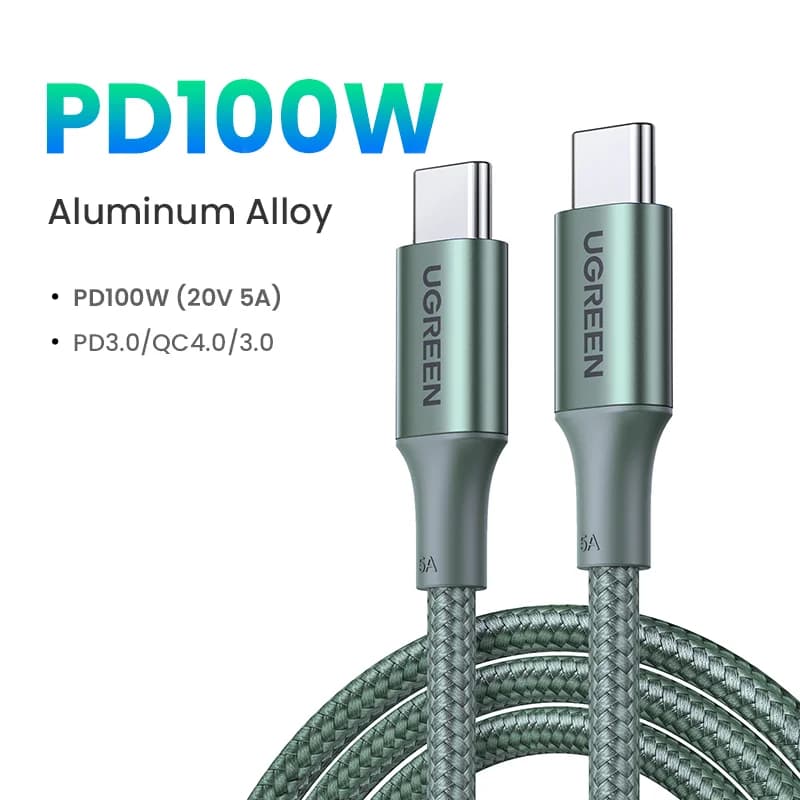 USB-C to USB-C Cable, 100W PD, 5A