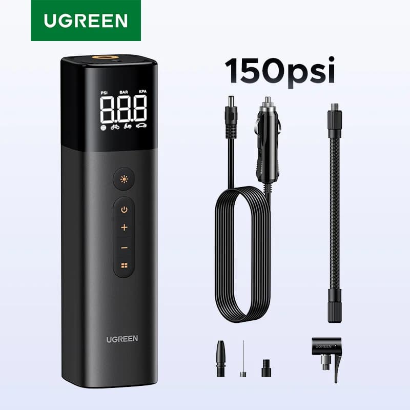 Portable Digital Tire Inflator with LCD Display