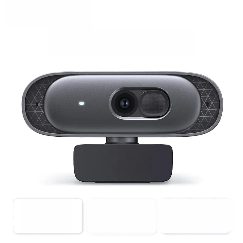 2K HD USB Webcam with Dual Microphones