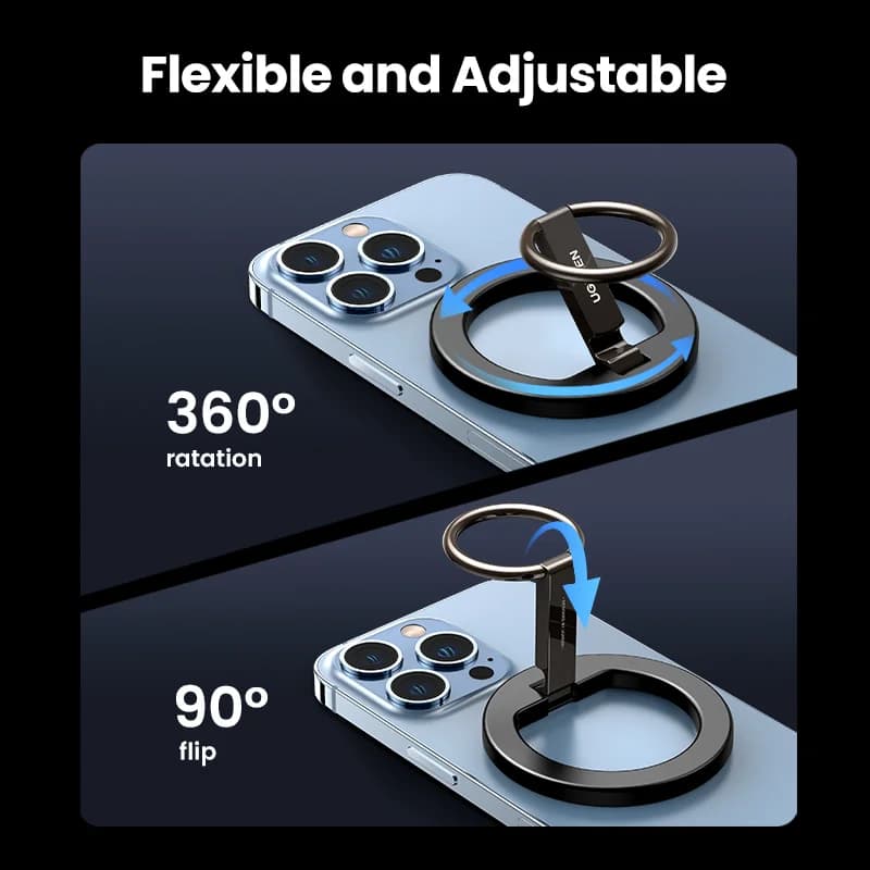 360° Rotating Magnetic Phone Ring Holder