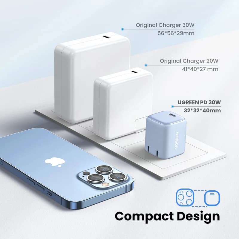 30W GaN USB-C Fast Wall Charger