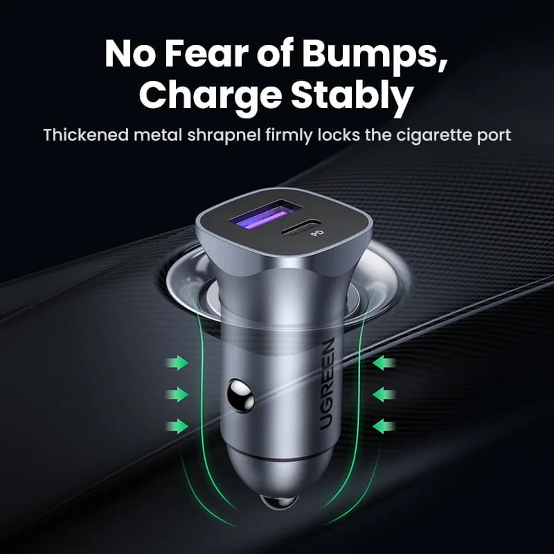 USB-C Car Charger with Quick Charge