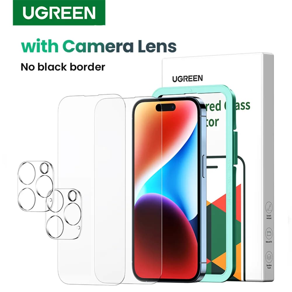 2-Pack Tempered Glass Screen Protector for iPhone