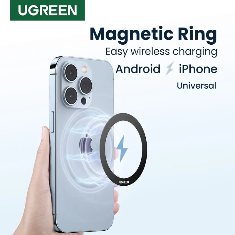 Magnetic Metal Ring Adapter for MagSafe Wireless Charging