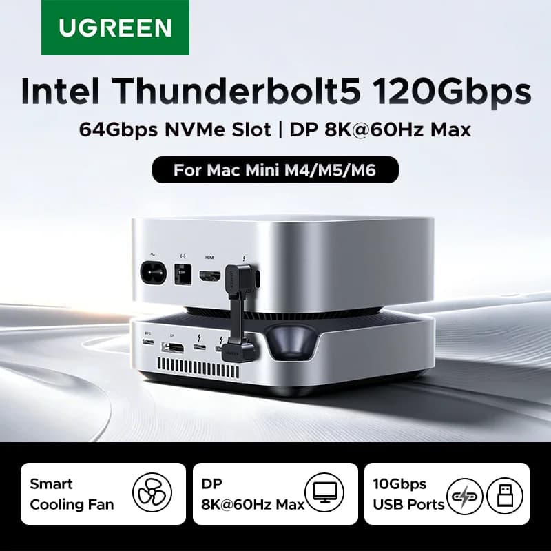 Thunderbolt 5 Docking Station with M.2 SSD Slot