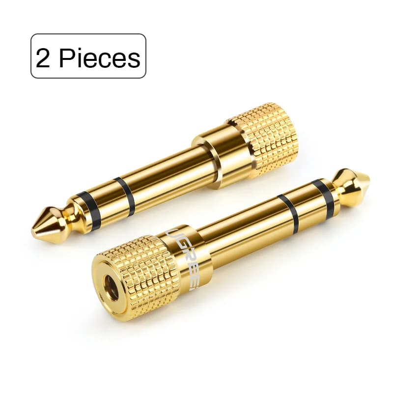6.35mm Male to 3.5mm Female Audio Adapter