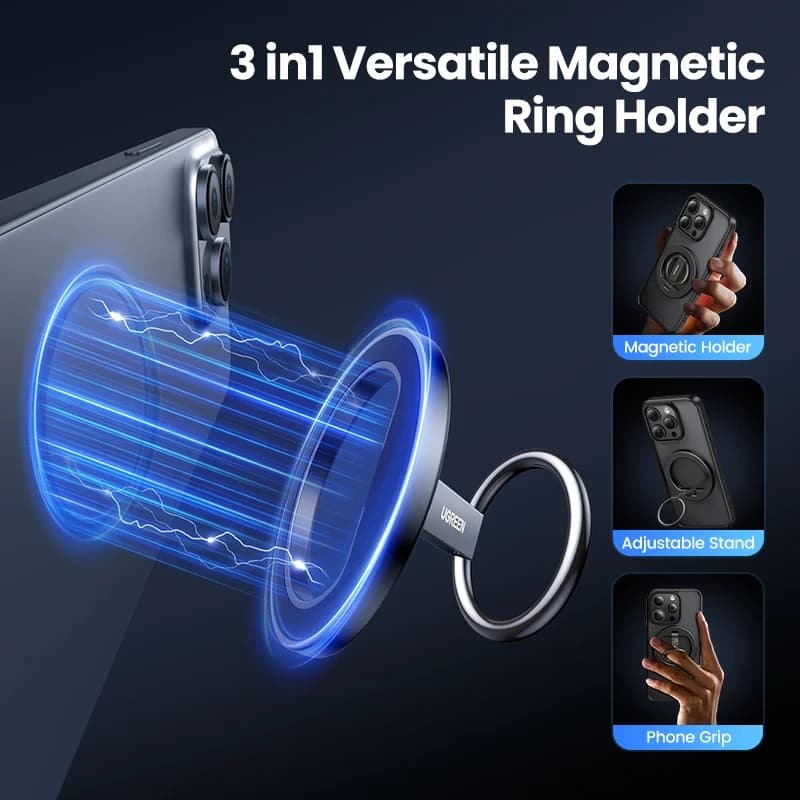360° Rotating Magnetic Phone Ring Holder
