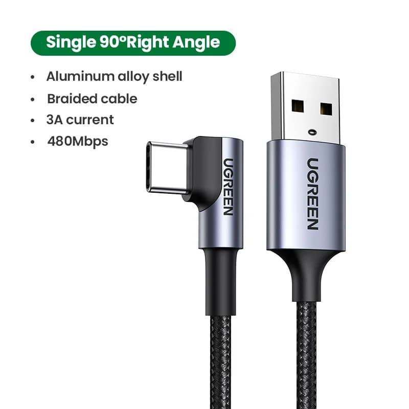 USB-C to USB-C Cable, 3A, 0.25-3m
