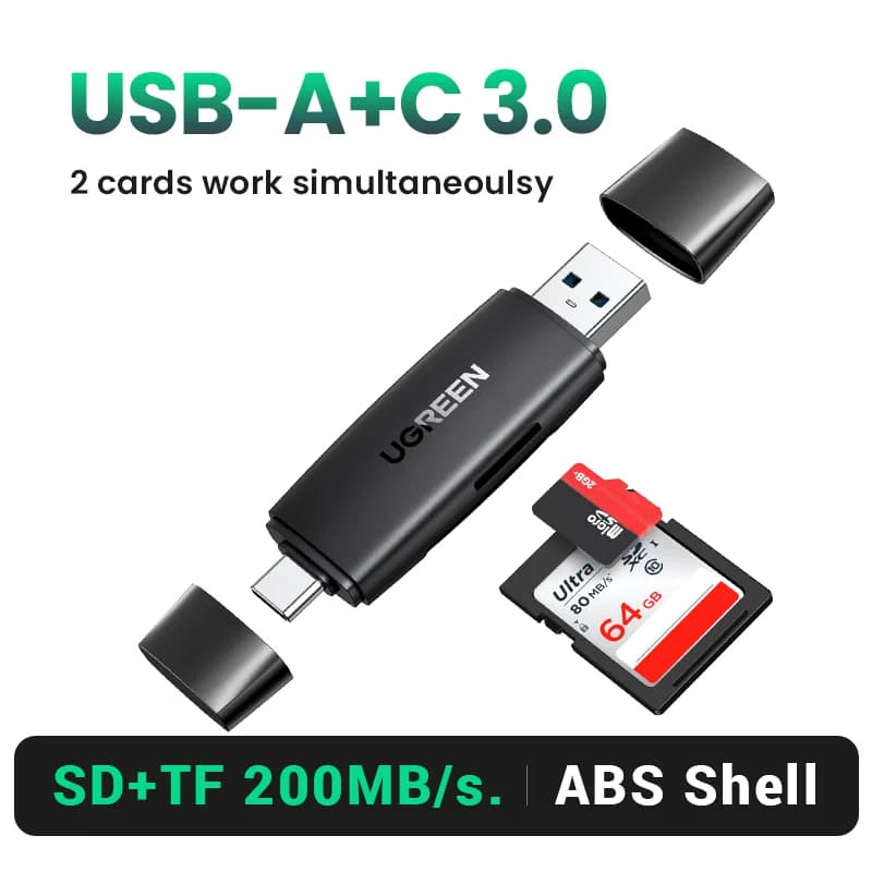 USB 3.0 Card Reader for SD and Micro SD Cards