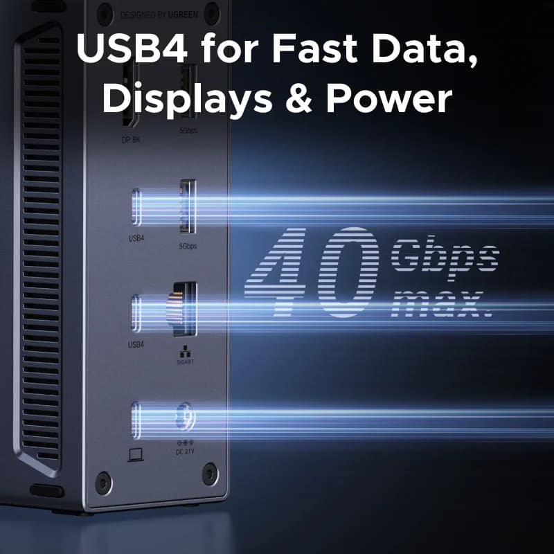USB4 Docking Station with 8K Display and 40Gbps