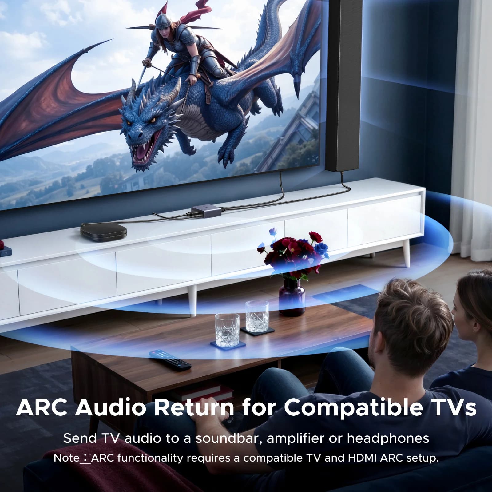 4K 60Hz HDMI Audio Extractor, Optical and 3.5mm