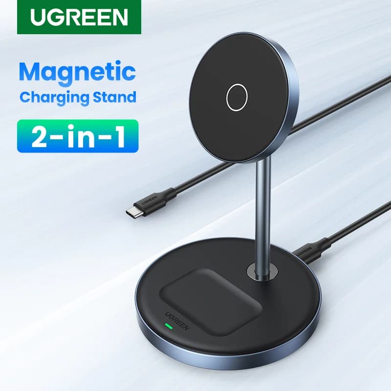 2-in-1 Magnetic Wireless Charger for iPhone and AirPods