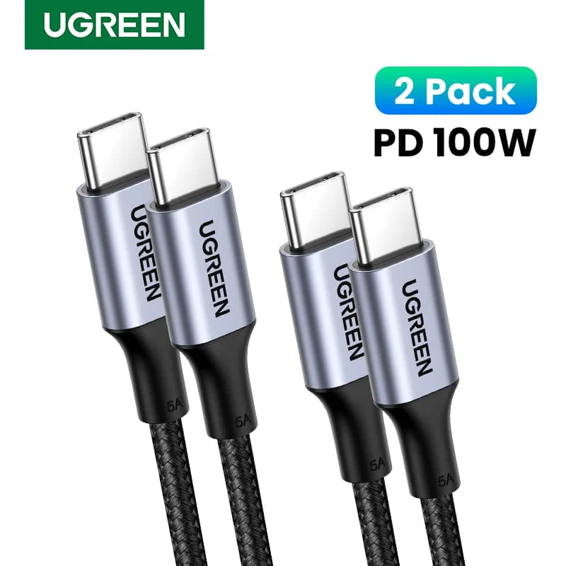 2-Pack 100W USB-C to USB-C PD Cables