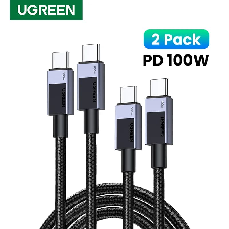 2-Pack 100W USB-C to USB-C PD Cables